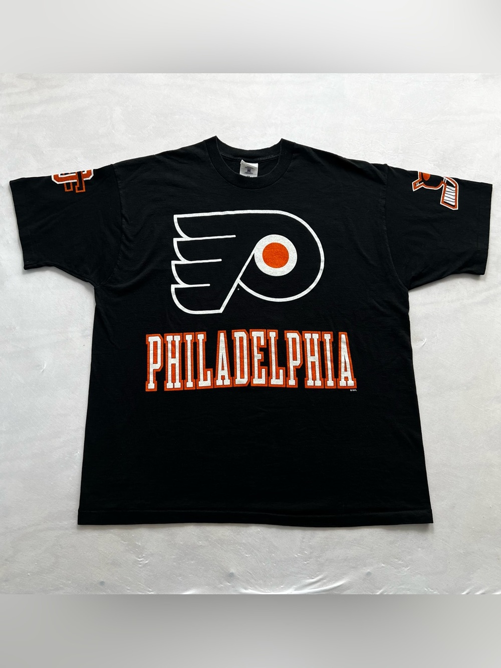 Vintage 90s Philadelphia Flyers NHL Graphic T Shirt by Pro Player